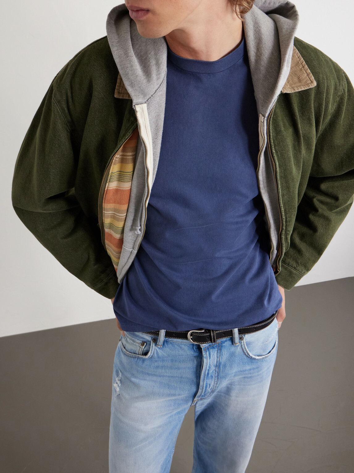 A.PRESSE - Cotton-Jersey T-Shirt - Blue