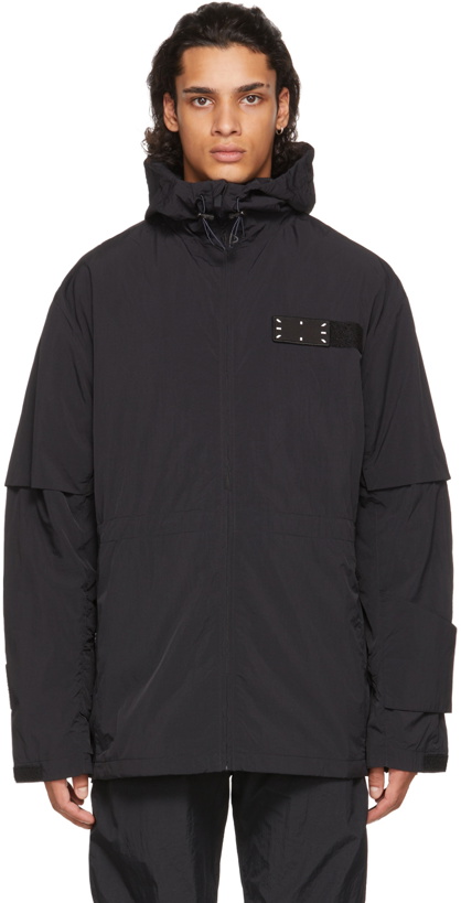 Photo: MCQ Black Flash Drawstring Jacket