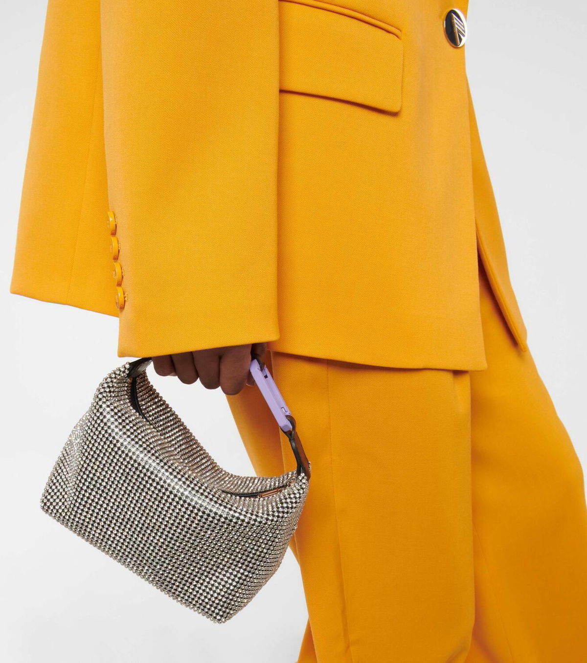 Eéra Moonbag embellished mesh shoulder bag