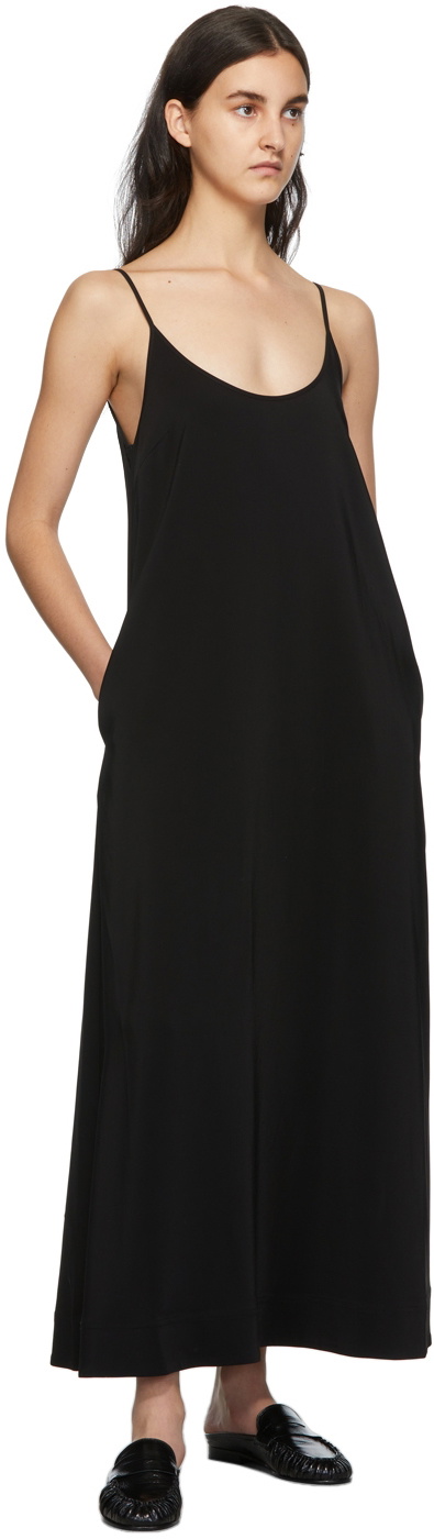 CO Black Open Neck Maxi Dress Coach