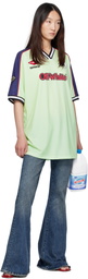 Off-White Green Soccer Minidress
