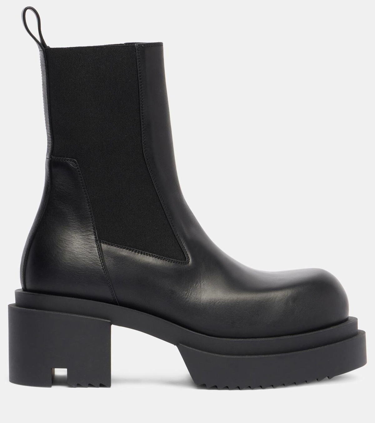 Rick Owens Beatle leather platform Chelsea boots