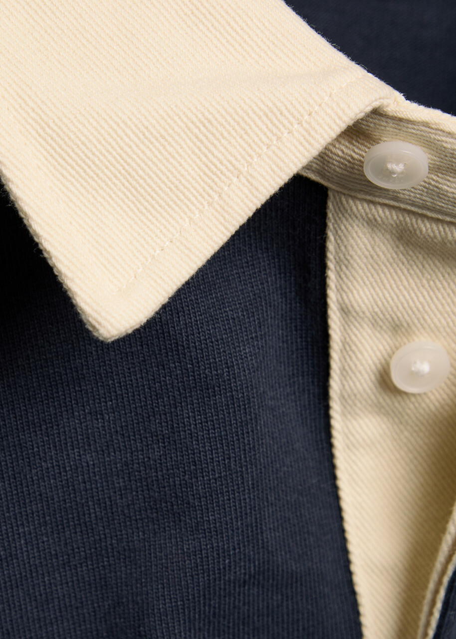 Frame Cotton Rugby top Navy
