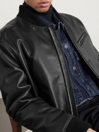 Gabriela Hearst - Gregory Leather Bomber Jacket - Black
