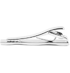 Lanvin - Brushed Rhodium-Plated Tie Clip - Silver