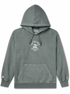 Carhartt WIP - New Balance Sculpture Centre Garment-Dyed Cotton-Blend Jersey Hoodie - Gray