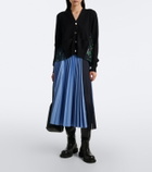 Sacai Floral cotton cardigan