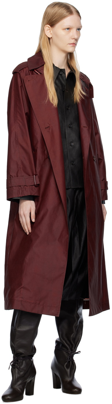 UMBER POSTPAST Brown Garment-Dyed Trench Coat