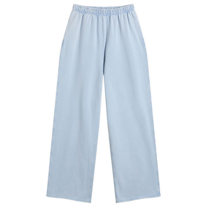 Photo: Acne Studios Women's Felin Washed Wide Joggers in Dirty Blue