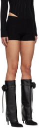 GUIZIO Black Hot Shorts