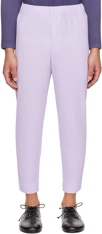 Photo: HOMME PLISSÉ ISSEY MIYAKE Purple Monthly Color February Trousers
