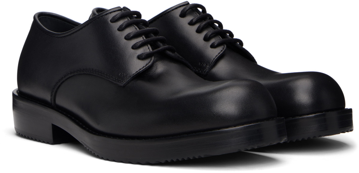 Dries Van Noten Black Leather Derbys