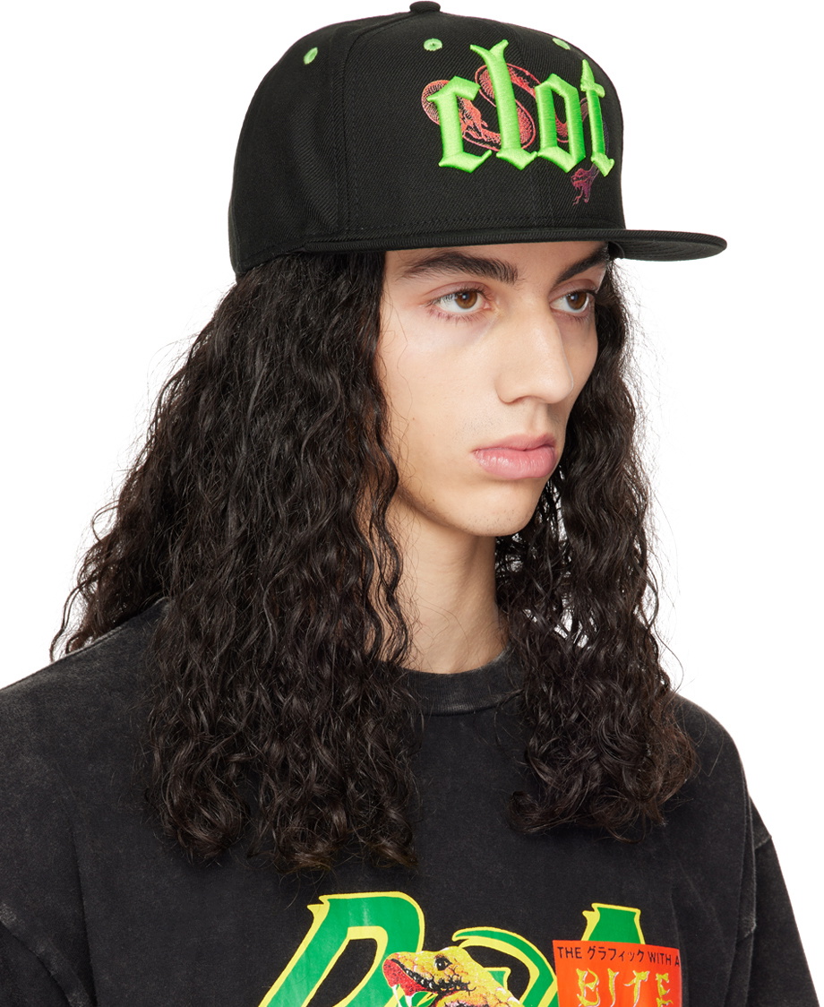Clot Black Snapback Flat Cap CLOT