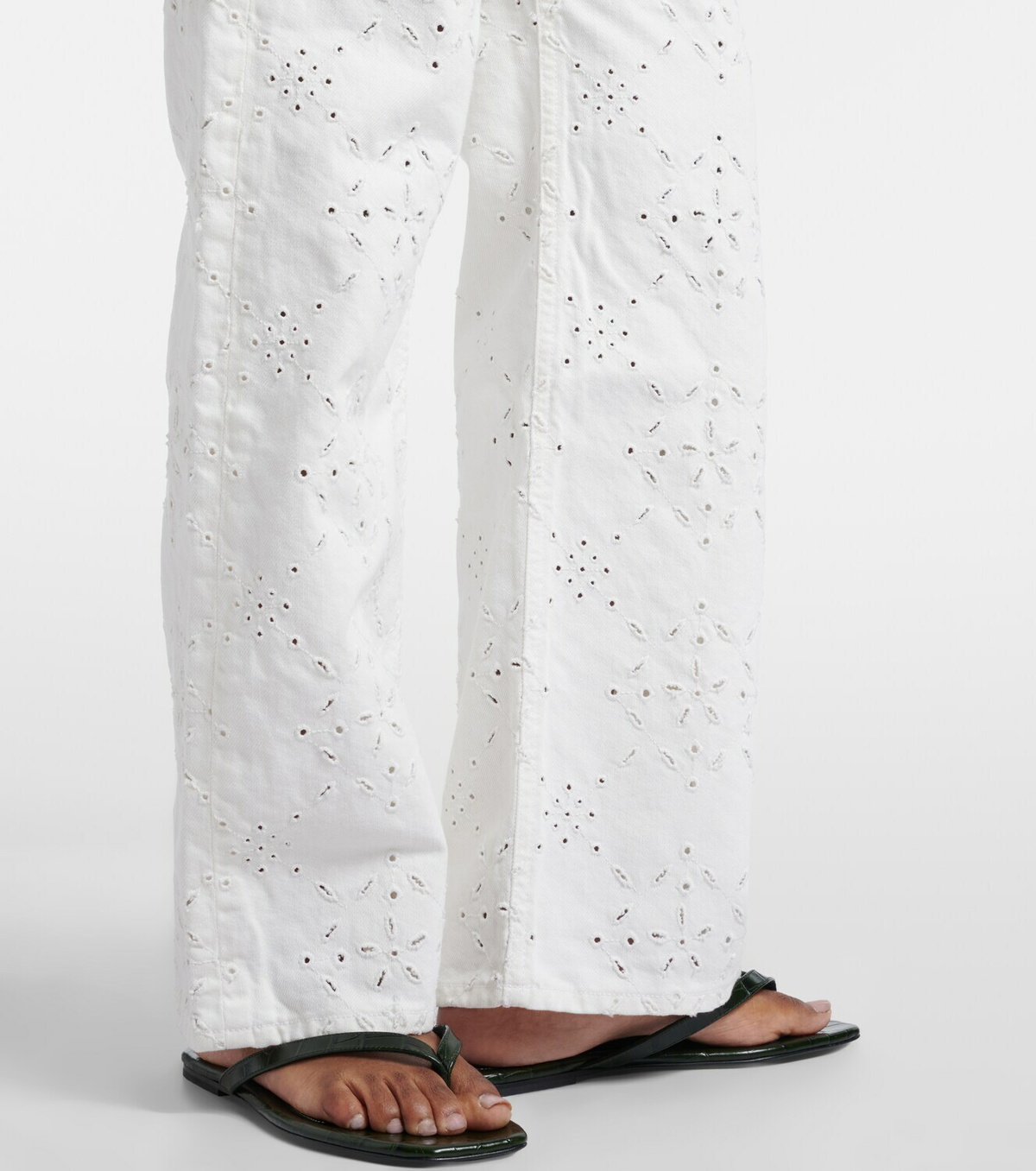 Citizens of Humanity Lindz broderie anglaise straight jeans