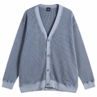 Manastash Men's Heavy Snug Thermal Cardigan in Blue Grey