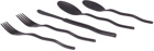 Misette Black Squiggle Flatware Set, 5 pcs