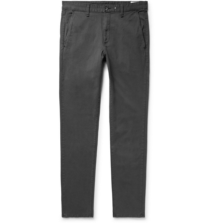 Photo: rag & bone - Fit 2 Slim-Fit Garment-Dyed Cotton-Twill Chinos - Charcoal