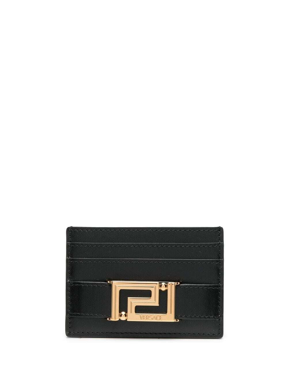 VERSACE - Greca Goddess Leather Credit Card Case Versace