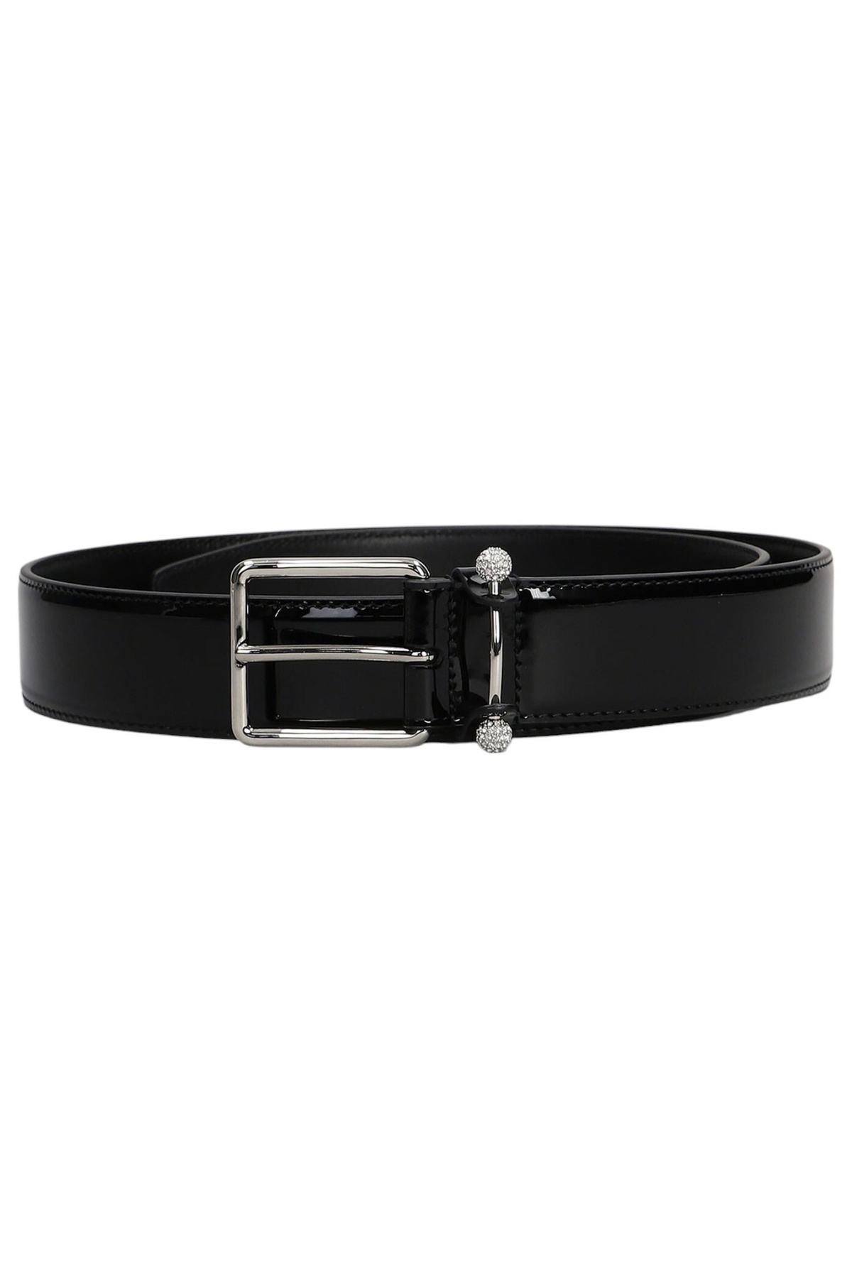 CHRISTIAN LOUBOUTIN - 4cm Leather Belt - Blue Christian Louboutin