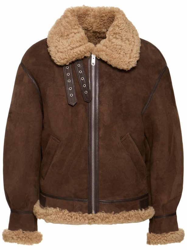 Photo: BALLY Suede Shearling Jacket