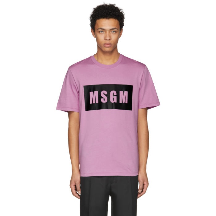 Photo: MSGM Purple Logo T-Shirt