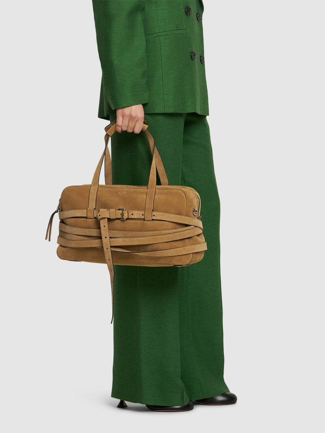 ★Moschino★ Tie Me Bag in Suede Small POLMC4226PP0MOF0POL60 Moschino Tie Me bag in suede Small | Moschino