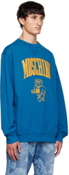 Moschino Blue Varsity Sweatshirt