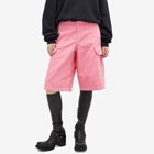 Acne Studios Women's Face Shorts in Tango Pink