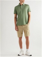 RLX Ralph Lauren - Logo-Print Stretch Recycled-Shell Golf Polo Shirt - Green