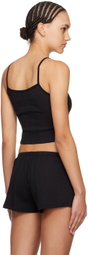Cou Cou Black 'The Picot' Tank Top