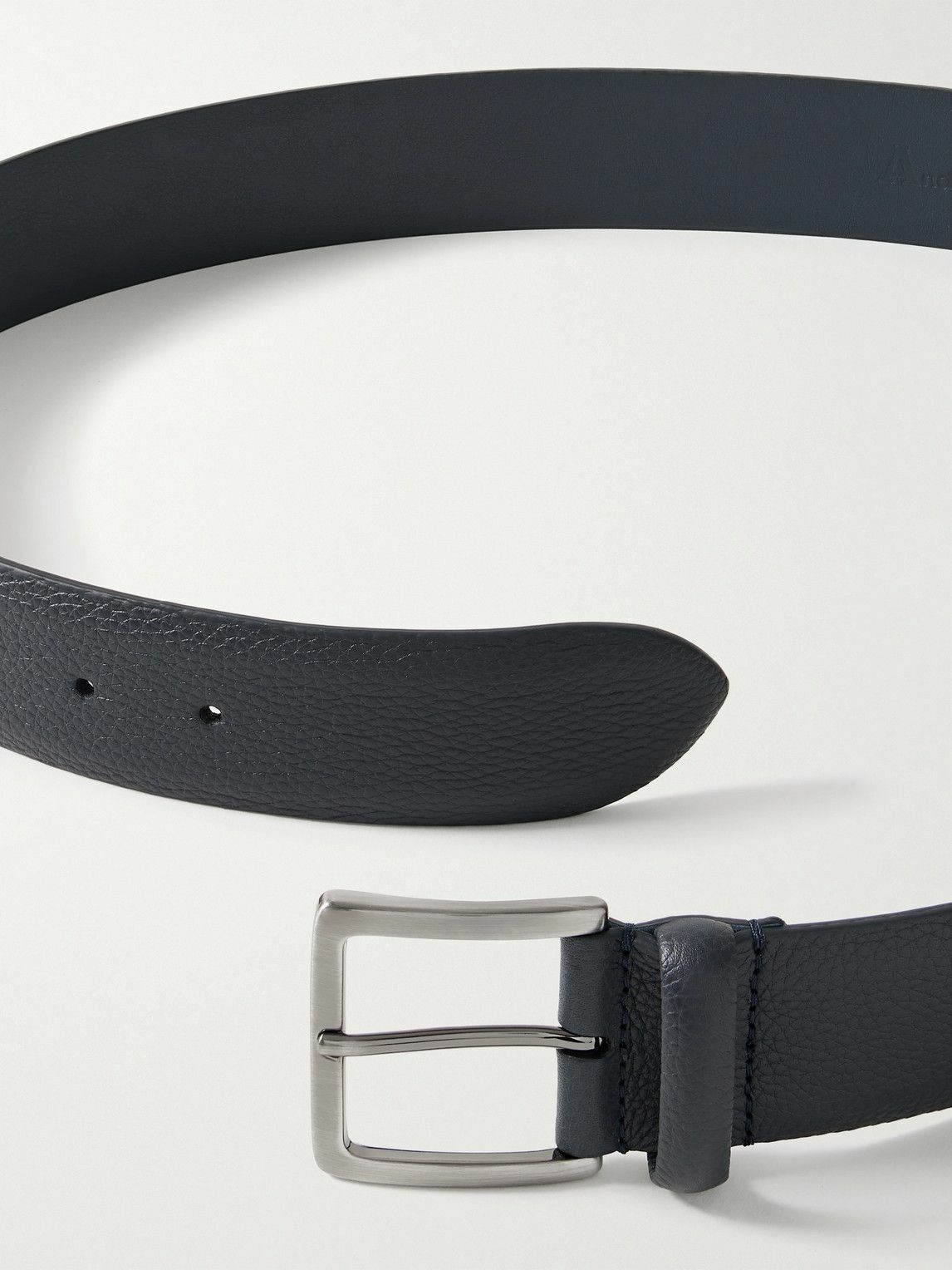 Anderson's - 4cm Full-Grain Leather Belt - Blue