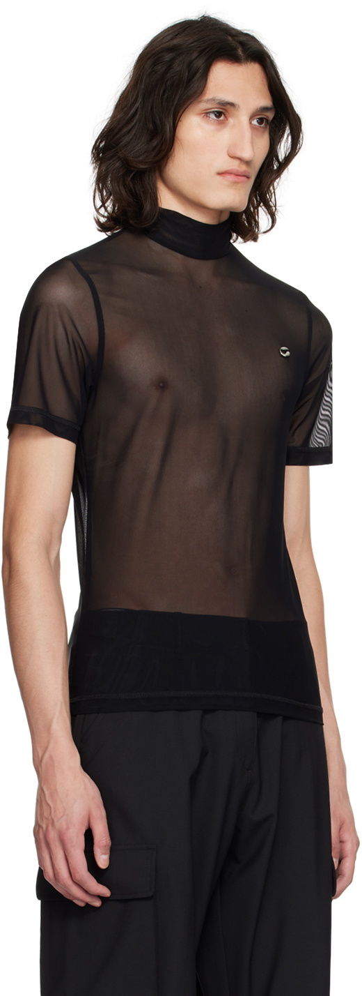 Coperni Black Fitted Turtleneck