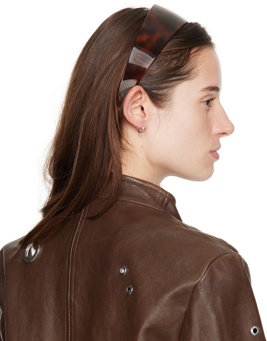 【関税込み】Sophie Buhai ブラウン Thin Bessette カチューシャ Sophie Buhai: ブラウン Thin Bessette カチューシャ | SSENSE 日本