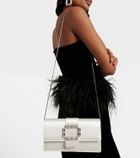 Manolo Blahnik Maycapjou embellished satin clutch