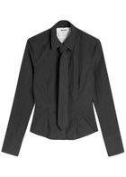 Bettter Cascade Cotton Poplin Shirt and tie set Grey