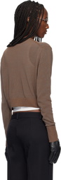 OUR LEGACY Brown Micro Cardigan