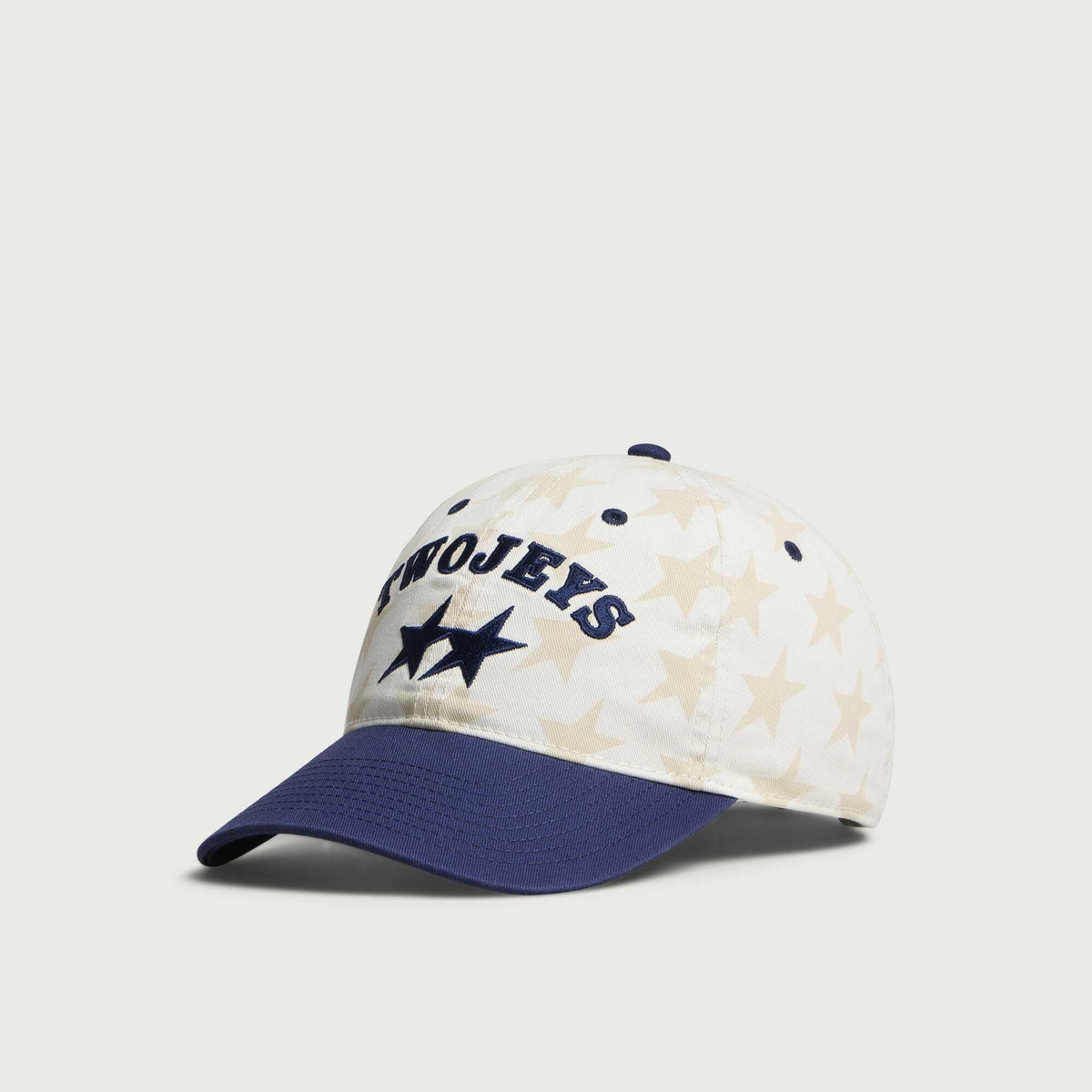 TwoJeys All-Over Dad Cap in White
