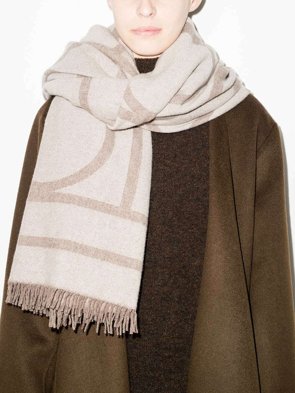 toteme como scarf tobacco TOTEME