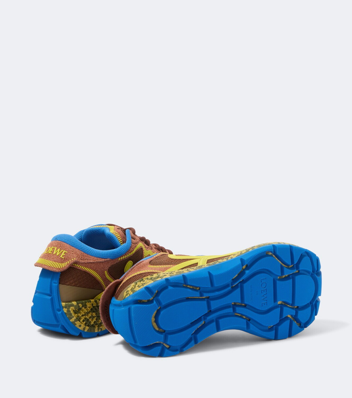 Loewe Pogo suede-trimmed sneakers
