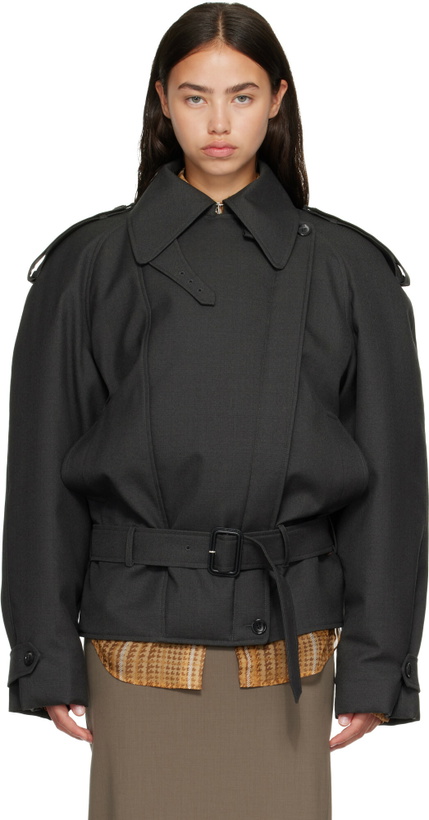 Photo: Mugler Gray Round Jacket