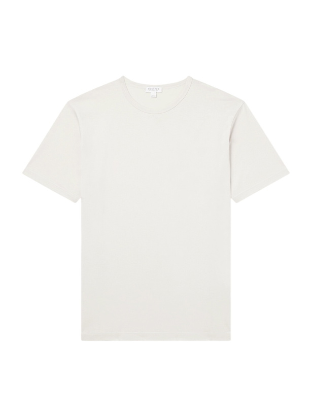 Photo: Sunspel - Cotton-Jersey T-Shirt - Neutrals