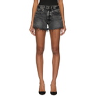 Moussy Vintage Black Denim Hamilton Shorts
