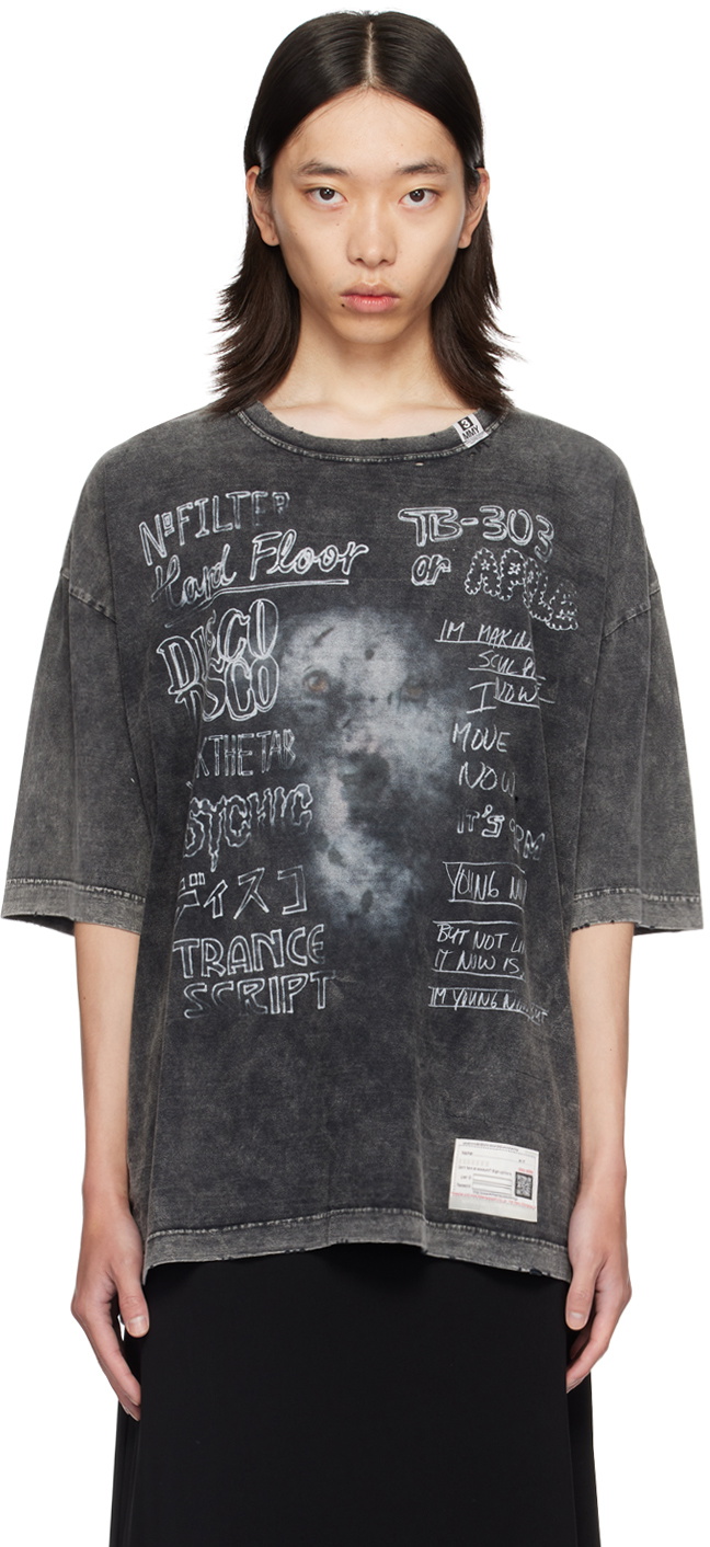 大人気♪【Maison MIHARA YASUHIRO】BLEACHED TEE Maison MIHARA YASUHIRO Bleached Tee Gray -FASCINATE