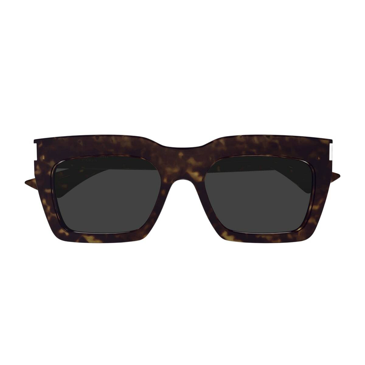 Saint Laurent Eyewear Saint Laurent Sl 810 Linea Corner Angle 002 Havana Crystal Grey Sunglasses