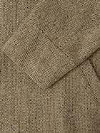 Visvim - Remi Herringbone Wool, Linen and Silk-Blend Tweed Coat - Brown