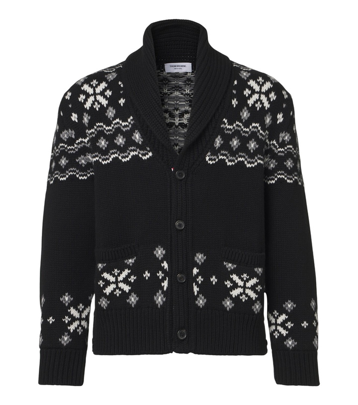 Photo: Thom Browne Fair Isle intarsia cashmere cardigan
