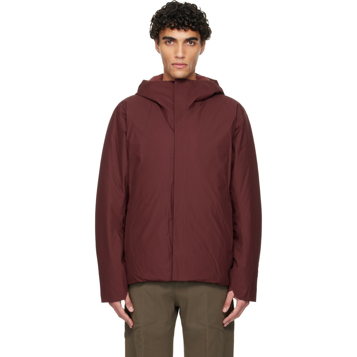 Veilance Burgundy Altus Down Jacket