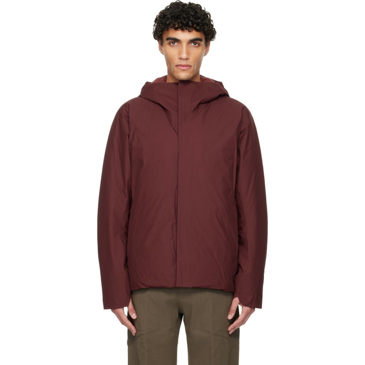 Photo: Veilance Burgundy Altus Down Jacket