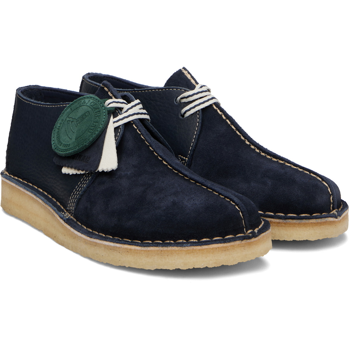 Clarks Originals Navy Desert Trek Derbys