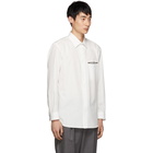 Issey Miyake Men White Broad Cloth Shirt